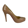 Rolando Platform Pumps Patent Leather Beige Size 40