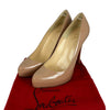 Rolando Platform Pumps Patent Leather Beige Size 40