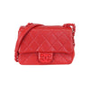 Rectangular Flap Mini Patent Calfskin Quilted Black GHW