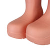 Knee High Boots Puddle Rubber Pink Size 38