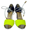 Mayerling 100 Sandal Fluo Matt Suede Bicolour Size 38