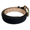 Buckle Belt Suede Black