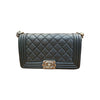 Double Flap Small Caviar Quilted Blue GHW