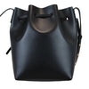 Vegetable Tanned Mini Bucket Bag Calfskin Black