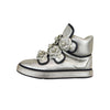 Camellia High Top Sneakers Metallic Lambskin Gold Size 38