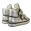 Camellia High Top Sneakers Metallic Lambskin Gold Size 38