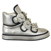 Camellia High Top Sneakers Metallic Lambskin Gold Size 38