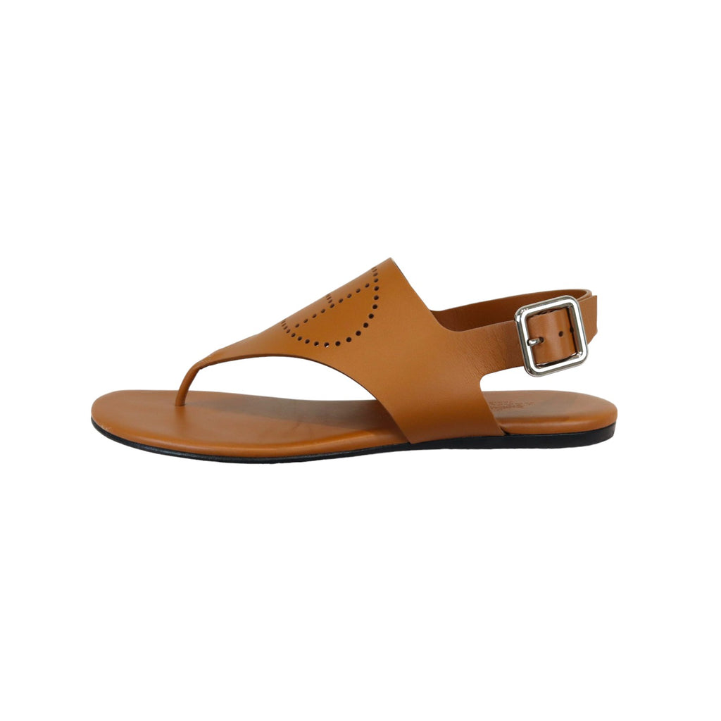 Kola Sandals Calfskin Leather Gold Size 38