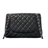 Jumbo Double Flap Caviar Quilted Black SHW