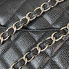 Jumbo Double Flap Caviar Quilted Black SHW