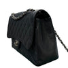 Jumbo Double Flap Caviar Quilted Black SHW