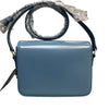 Triomphe Shoulder Bag Shiny Calfskin Light Blue GHW