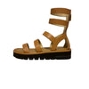 Studded T-Strap Sandals Python Brown Size 37.5 SHW