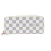 Clemence Wallet Damier Azure Canvas White GHW