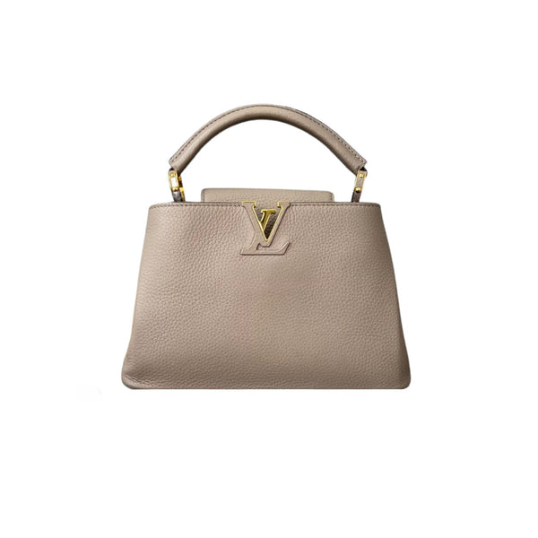 Louis Vuitton Light Beige Leather Limited Edition Garden Party Capucines BB  Bag Louis Vuitton