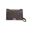 Jumbo Double Flap Beige Lambskin Quilted GHW