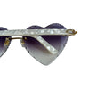 Heart Sunglasses Purple GHW