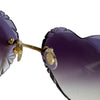 Heart Sunglasses Purple GHW