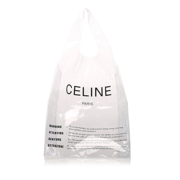 Celine 2018 PVC Shopping Bag with Solo Pouch Red