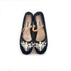 Ballet Flats with Pearl & Glitter Gems