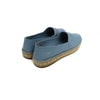 Logo Tag Leather Espadrilles, Blue