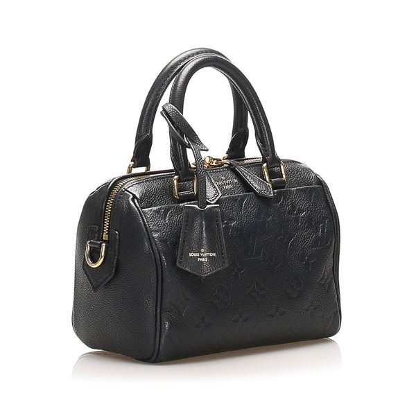 Lv speedy with cheap black handles