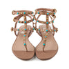 Rockstud Sandal with Blue Stones