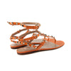 Rockstud Leather Flat Sandals