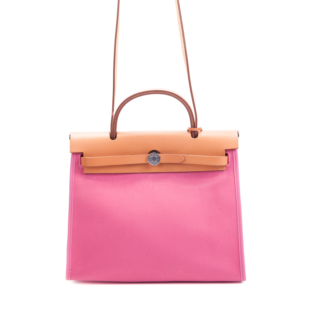 HerBag PM Top Handle in Pink Canvas