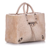 Shearling Papier A6 Fur Satchel Pink - Bag Religion