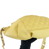 Quilted Calfskin Yellow Belt Bag GHW