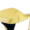 Quilted Calfskin Yellow Belt Bag GHW