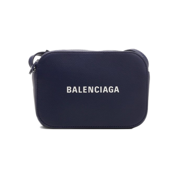 Balenciaga Camera Bag Leather Navy Blue Bag Religion