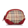 Haymarket Check Canvas Crossbody Bag Red - Bag Religion