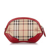 Haymarket Check Canvas Crossbody Bag Red - Bag Religion