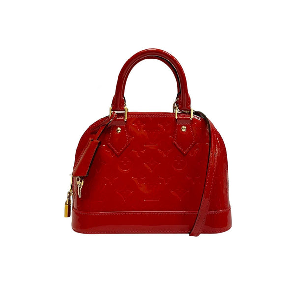 Louis Vuitton Red Vernice Alma Bag