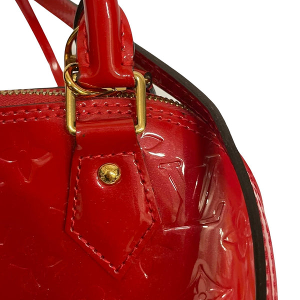 Louis Vuitton Monogram Vernis Alma BB - Red Handle Bags, Handbags -  LOU760717