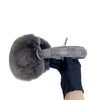 Monogram Fur Unisex Ear Muffs Grey