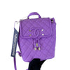 Filigree Backpack Caviar Black Purple GHW