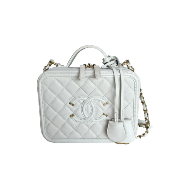 Chanel vanity deals case white