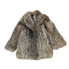 Fox Fur Coat in Brown M