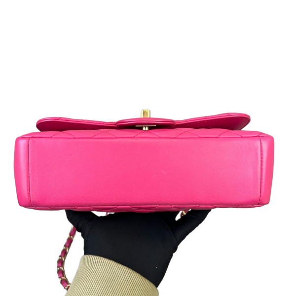 MEDIUM LADY 20 HANDBAG IN HOT PINK LAMBSKIN