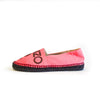 Logo Tag Leather Espadrilles, Blue