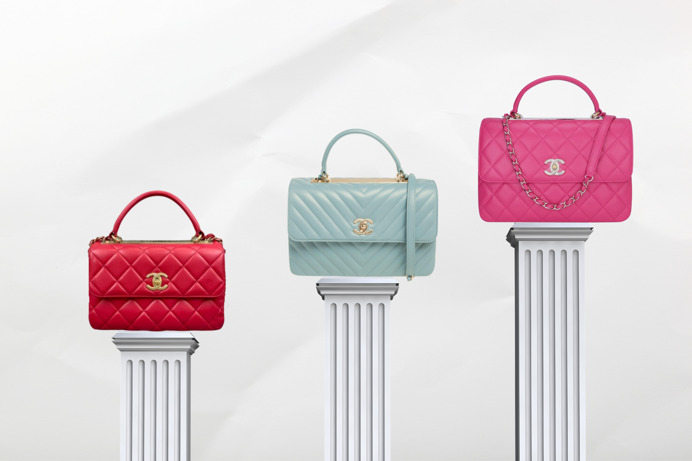 Chanel trendy 2025 cc size