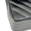 Classic Double Flap Medium Caviar Chevron Quilted Black SHW