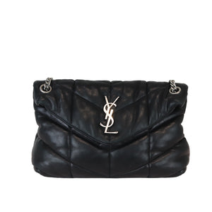 Loulou Puffer Small Lambskin Quilted Black SHW