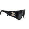 Quilted Sunglasses Black GHW