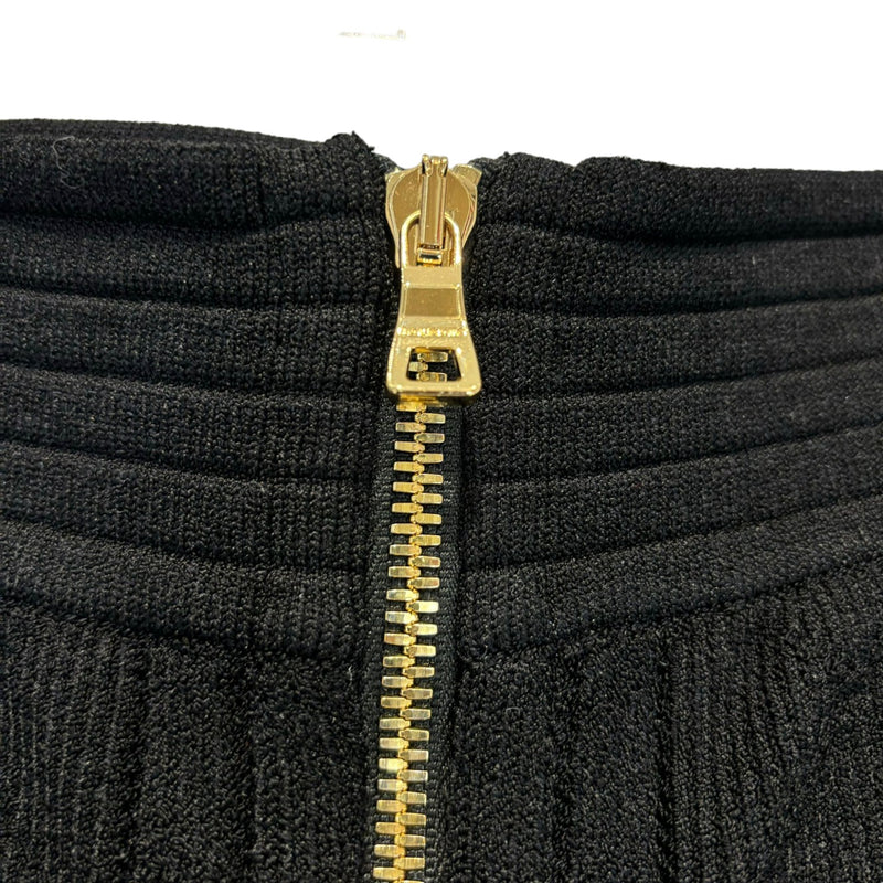 Bandage Zipper Skirt Black Size 38