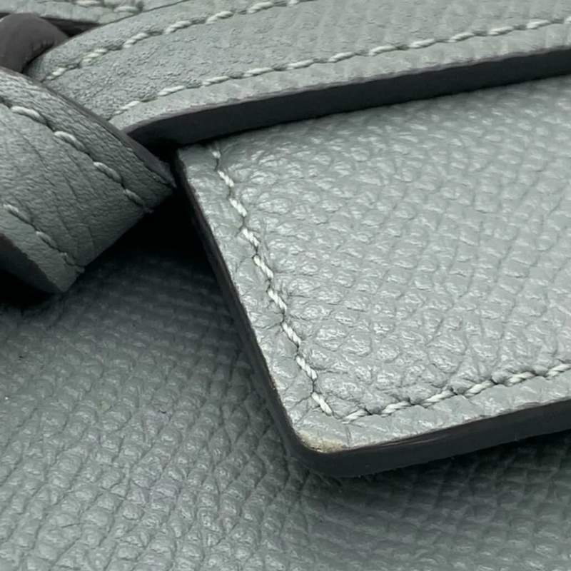 Grained Calfskin Nano Belt Bag Storm GHW