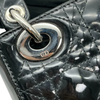 Lady Dior Mini Cannage Patent Black SHW